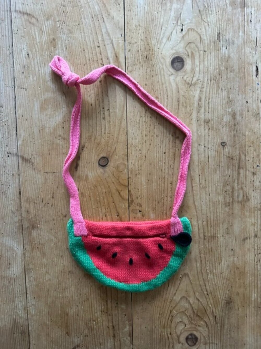 Hanna Andersson Knit Watermelon Purse